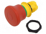 Switch: emergency stop | 22mm | Stabl.pos: 2 | red | IP66,IP67,IP69K