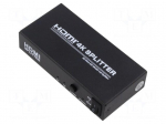 Splitter | HDMI 1.4 | black | Input: DC socket,HDMI socket