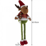 Tooted koju ja aeda // J&otilde;ulu- ja p&uuml;hadekaunistused // Renifer świąteczny- teleskopowy 95cm Ruhhy 22329