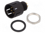 Connector: circular | 720 | 125V | 5A | PIN: 5 | socket | male | soldering
