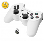 L&uuml;litid ja indikaatorid // Juhtkangid // EGG108W Gamepad bezprzewodowy PC/PS3 USB Gladiator biało-czarny