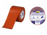Tape: electrical insulating | W: 50mm | L: 20m | Thk: 0.12mm | red | 5kV