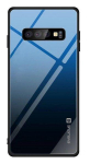 Back panel cover Evelatus Samsung Galaxy A7 2018 Gradient Glass Case 7 Sea Depth