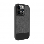 Back panel cover iLike Apple iPhone 14 Pro Plastic Leather Back Cover Gray