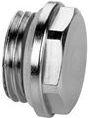 Nickel plated blind plug 1" (male) with O-ring