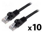 Patch cord | U/UTP | Cat: 5e | RJ45 plug,both sides | stranded | CCA | 2m