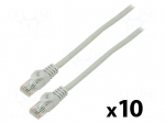 Patch cord | U/UTP | Cat: 6 | RJ45 plug,both sides | stranded | CCA