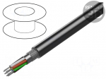 Wire | 8x22AWG | stranded | Cu | Insulation: PVC | chrome | RS232 | 30m