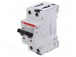 Circuit breaker | 415VAC | Inom: 10A | Poles: 2 | Charact: C | 25kA | IP20