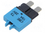 Fuse: thermal | 15A | 28VDC | automotive | 20.5mm