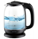 Teapot Mesko  Kettle MS 1302b Electric, 2200 W, 1.7 L, Glass, 360&deg; rotational base, Black