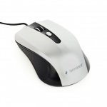 Computer mouse Gembird  MOUSE USB OPTICAL BLACK/SILVER/MUS-4B-01-BS