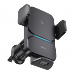 Adapter Baseus  Baseus Wisdom Inductive Charger Car Phone Holder for Grille Black (CGZX000001)