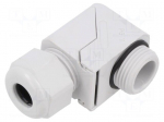 Cable gland | angular | PG11 | IP68 | polyamide | grey | HSK-W