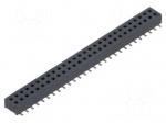 Connector: pin strips | socket | female | PIN: 56 | vertical | SMT | 2x28