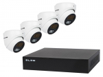 Videovalve // CCTV komplektid // 78-671# Zestaw monitoringu poe blow 4x5mp 1tb bl-ki5t4/poe/1tb 4x kamery kopułowe 5mp dysk hdd1tb