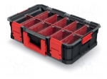 Container: cuvette | with partitions | black | 517x331x134mm | 20kg