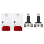 PNI Safe House Dual Gas 250 kit with 2 sensors and 2 solenoid valves 3/4 inch, 85dB, white