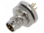Connector: M8 | male | PIN: 4 | 48V | IP67 | socket | external thread | 4A