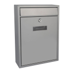 MAILBOX - IBIZA - SILVER - 36 x 26 x 8 cm