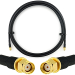 Rangeful RP-SMA Male / RP-SMA Male 1m koaksiaalkaabel &mdash; HF240 (vastab LMR240) HF240-RPSM-RPSM-1