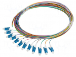 Optic fiber pigtail | LC/UPC | 2m | 9/125um | LSZH | blue | 12pcs.