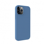 Back panel cover Evelatus Apple iPhone 12 / 12 Pro Premium Magsafe Soft Touch Silicone Case Navy Blue