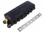 Fuse holder | 600A | on panel | Leads: solder lugs M8 | 32V | -40&divide;105&deg;C