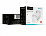 Tark Tuya WiFi topeltpistik P4 | M&otilde;lemat pistikut saab juhtida eraldi | 3680 W | 16 A | 802.11 b/g/n