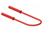 Test lead | 60VDC | 30VAC | 10A | banana socket 2mm,both sides | red