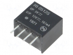 Converter: DC/DC | 2W | Uin: 4.5&divide;5.5V | Uout: 12VDC | Iout: 167mA | SIP4