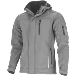 Uued tooted // Kurtka softshell z kapt. ocieplana szara, "m", ce, lahti