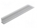 Profiles for LED modules | angular | white | L: 1m | aluminium | 30/60&deg;