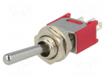 Switch: toggle | Pos: 2 | SPDT | ON-ON | 3A/125VAC | 3A/28VDC | -30&divide;85&deg;C