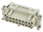 Connector: HDC | contact insert | female | CCE | PIN: 16 | 16A | 600V