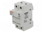 Fuse base | 10x38mm | for DIN rail mounting | 32A | Poles: 2 | 1kVDC