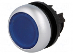 Switch: push-button | Stabl.pos: 1 | 22mm | blue | IP67 | Pos: 2 | &Oslash;22.5mm
