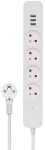 Extender Savio Power strip 3 x USB-A Fast Charging 1.5m