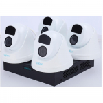 Uniarch 2MP IP videonovēro&scaron;anas komplekts ar PoE (NVR 8 kanāli + 4 kupola kameras)