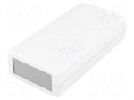 Enclosure: with panel | X: 60mm | Y: 120mm | Z: 30mm | ABS | light grey