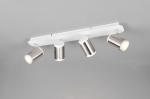Trio Gillan spotlight 4-pc GU10 brushed steel gaismeklis 814500407 4017807640496