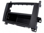 Radio mounting frame | Mercedes | 2 ISO | black