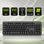 Arvutiklaviatuur inglise/vene | ENG/RUS | USB | Titanium TKR101