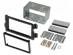 Radio mounting frame | Opel,Suzuki | 2 DIN | black