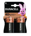 2 x Duracell LR20 D alkaline battery (blister)