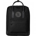 Fj&auml;llr&auml;ven Kanken No.2 backpack Casual backpack Black Cotton, Leather, Recycled polyester