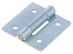 Hinge | Width: 50mm | zinc-plated steel | H: 50mm