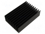 Heatsink: extruded | grilled | black | L: 150mm | W: 98mm | H: 40mm