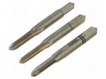 Tap-set | M5 | 0.8 | L: 50mm | Holder: square,hand | 4.9mm | 3pcs.