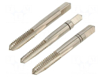 Tap: inch | UNC 1/4" | left hand thread | 20 | L: 50mm | 4.9mm | 3pcs.